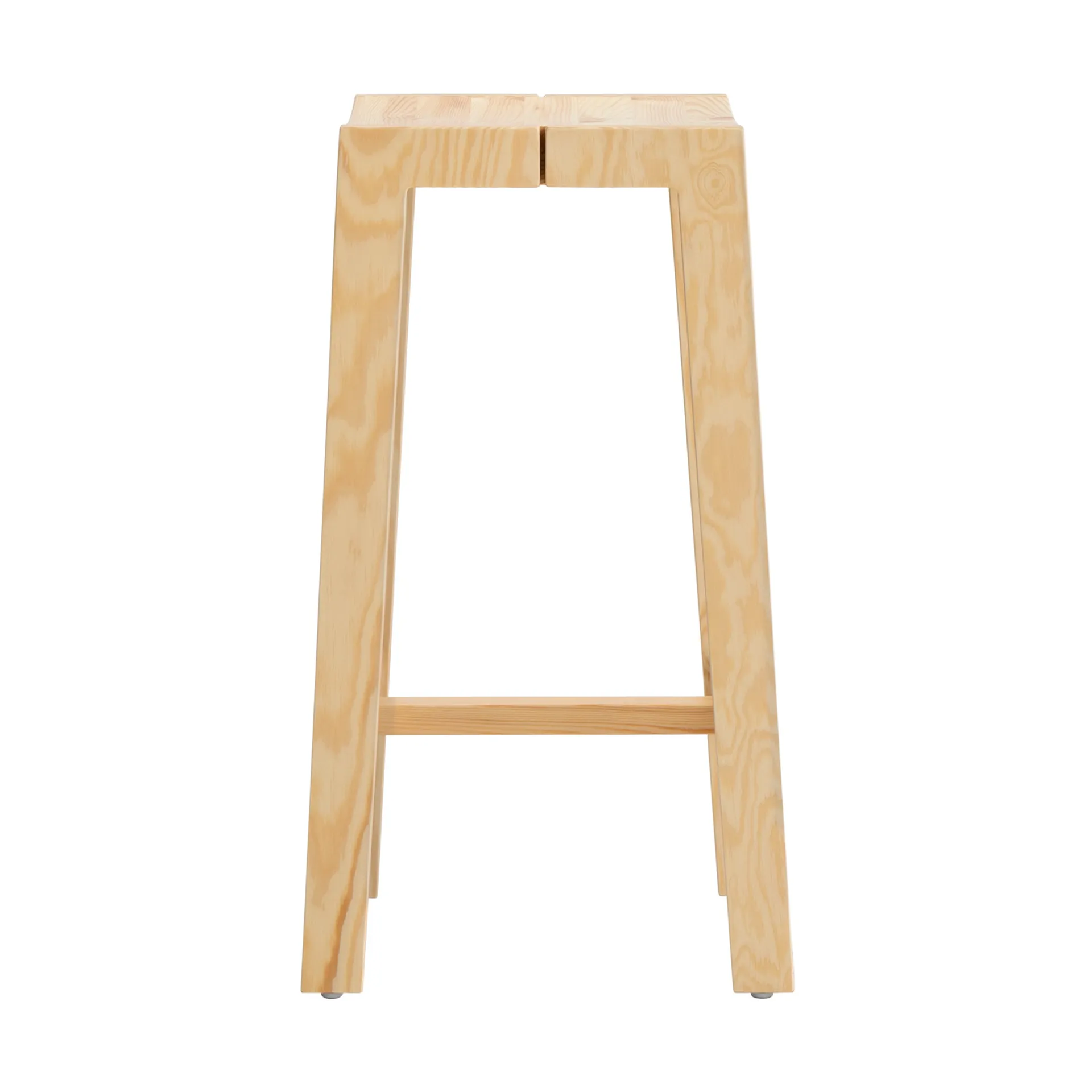 Taburete 016 Maasto Bar Stool, Pino aceitado y encerado mate, 65 cm Vaarnii