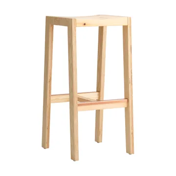 Taburete 016 Maasto Bar Stool - Pino aceitado y encerado mate, 75 cm - Vaarnii