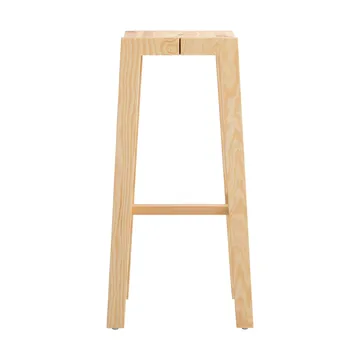 Taburete 016 Maasto Bar Stool - Pino aceitado y encerado mate, 75 cm - Vaarnii