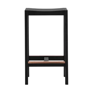 Taburete 016 Maasto Bar Stool - Pino con tinte negro, 65 cm - Vaarnii