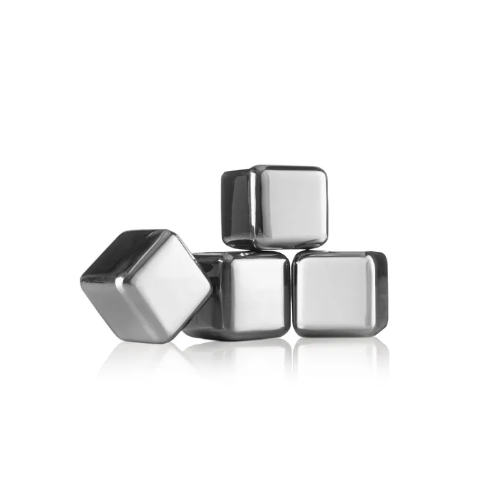 Piedras para whisky Vacuvin - Acero inoxidable, 4-pack - Vacuvin