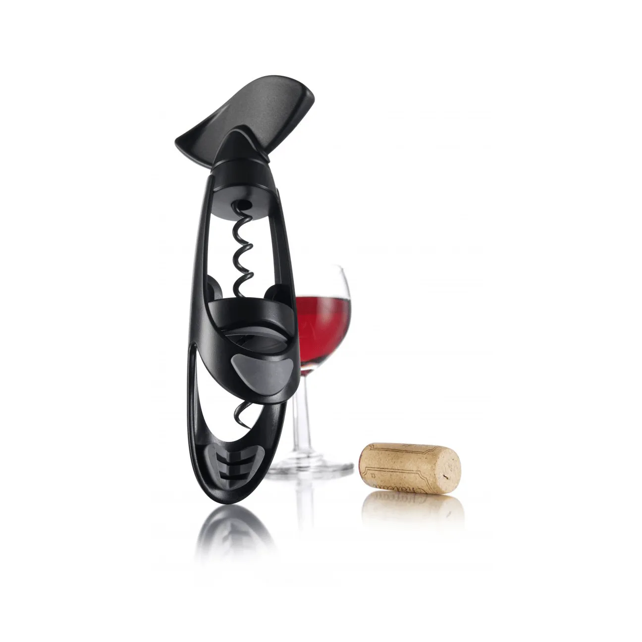 Sacacorchos giratorio Vacuvin Twister, Negro Vacuvin