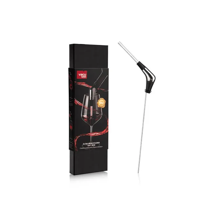 Set de regalo de vino Vacuvin Slow Pourer - Negro - Vacuvin