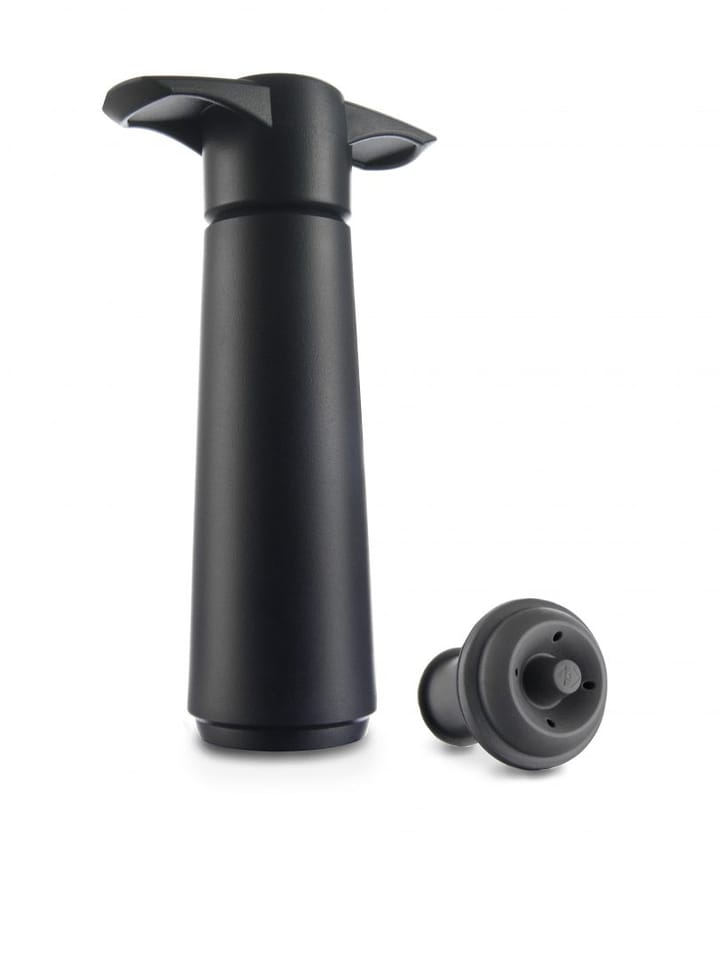 Tapón para vino y bomba de vacío, Negro Vacuvin