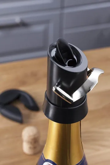 Tapón y servidor de champán Vacuvin - Negro - Vacuvin