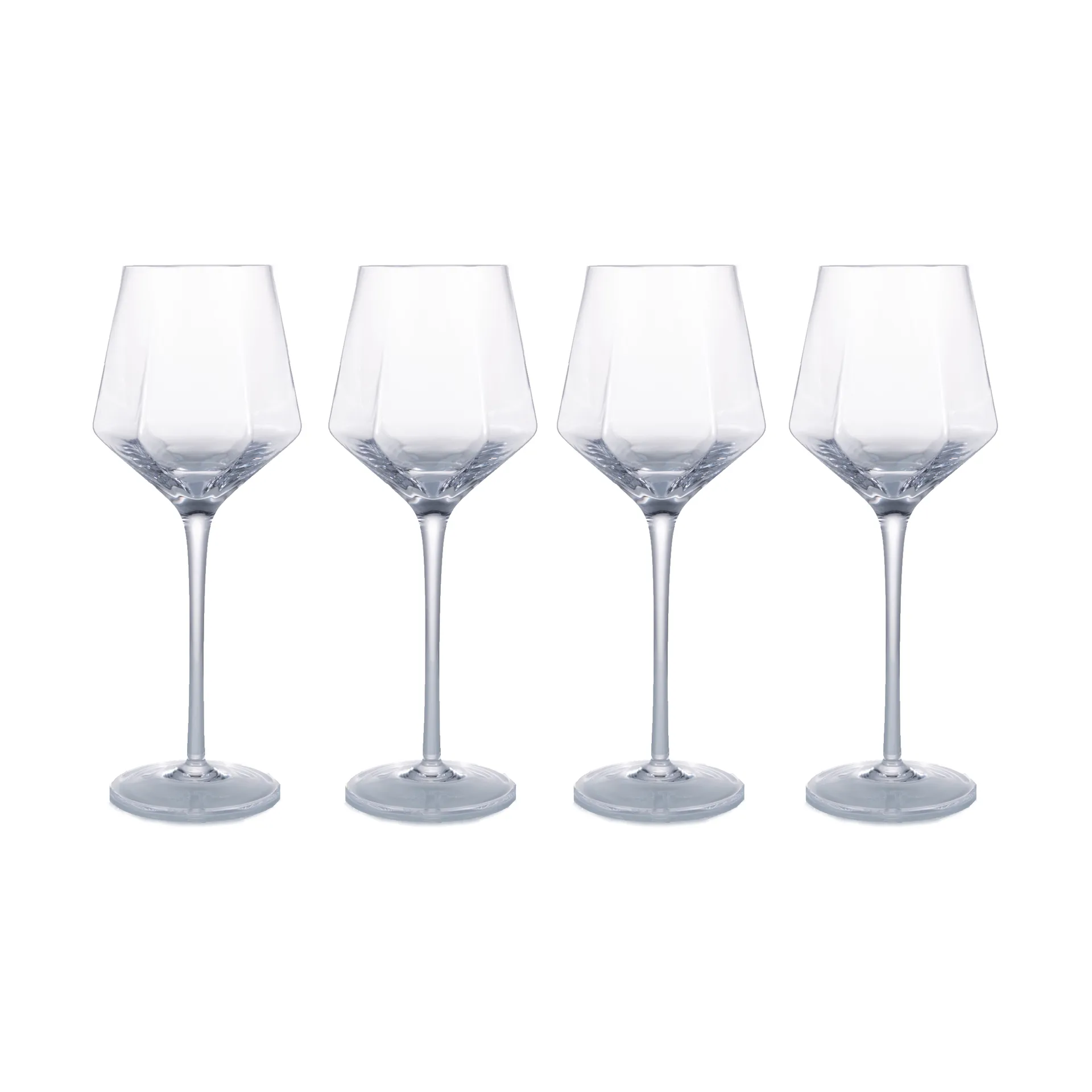 4 Copas de vino HEXA 35 cl, Transparente Vargen & Thor
