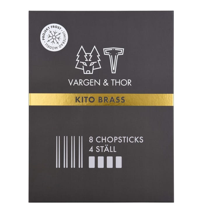 4 Palillos Kito Chopsticks - latón - Vargen & Thor