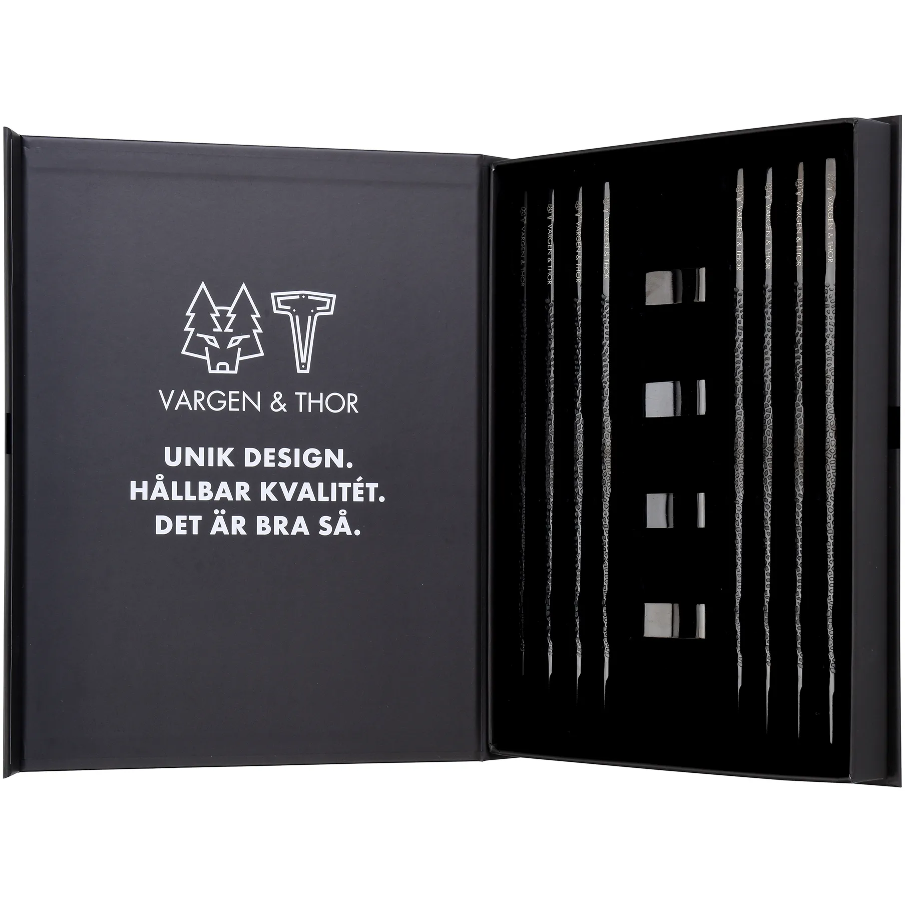 4 Palillos Kito Chopsticks, negro Vargen & Thor