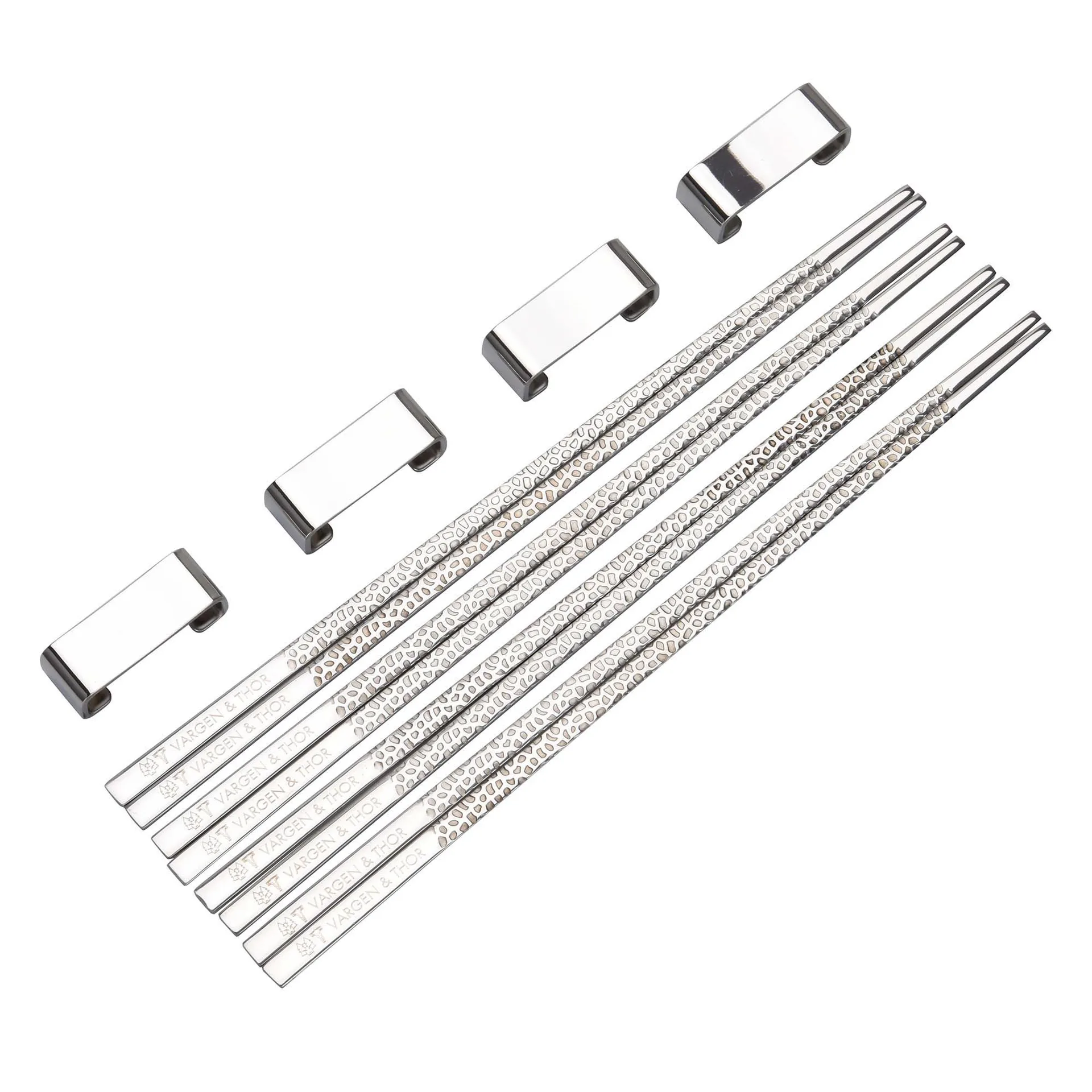 4 Palillos Kito Chopsticks, plata Vargen & Thor