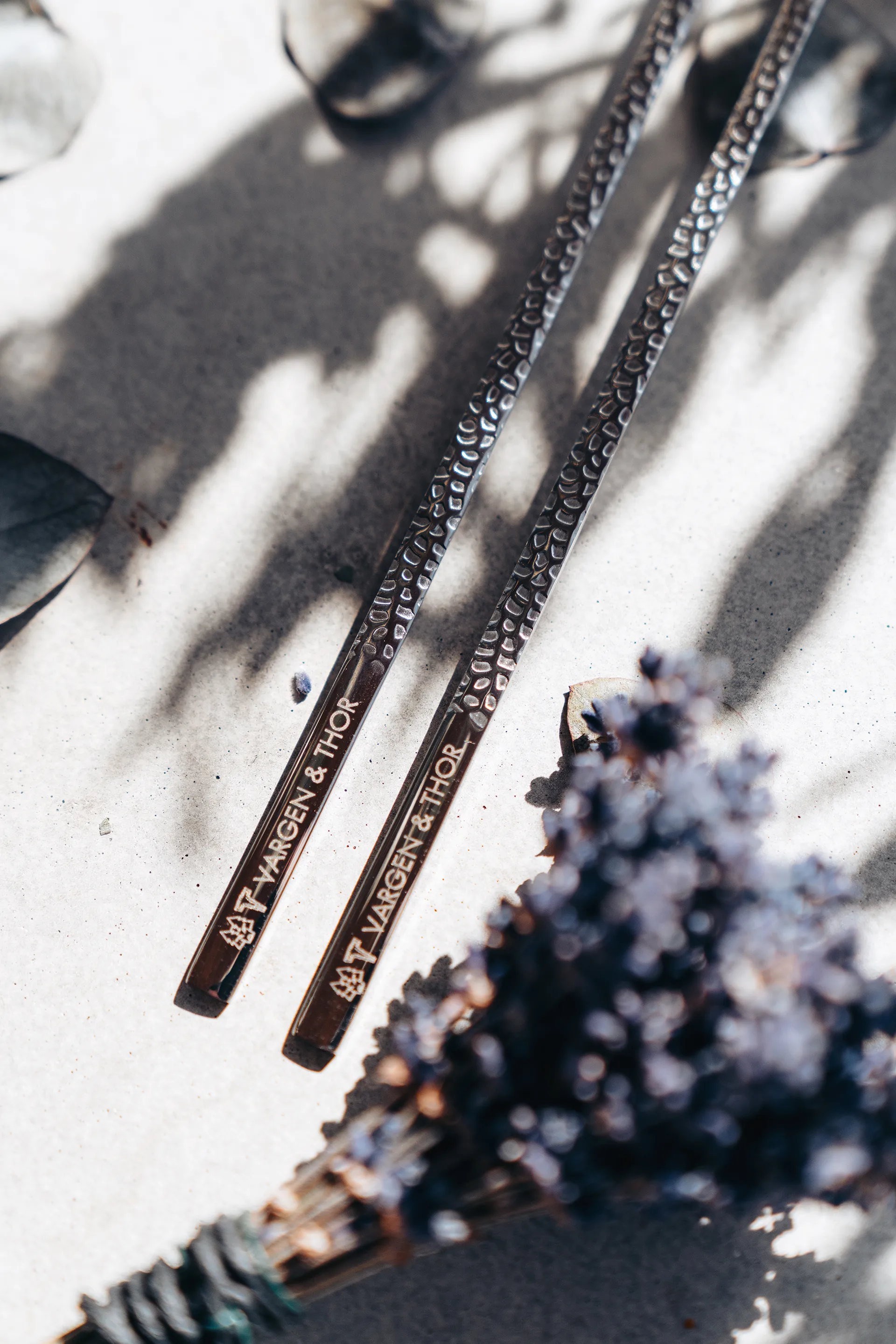 4 Palillos Kito Chopsticks, plata Vargen & Thor