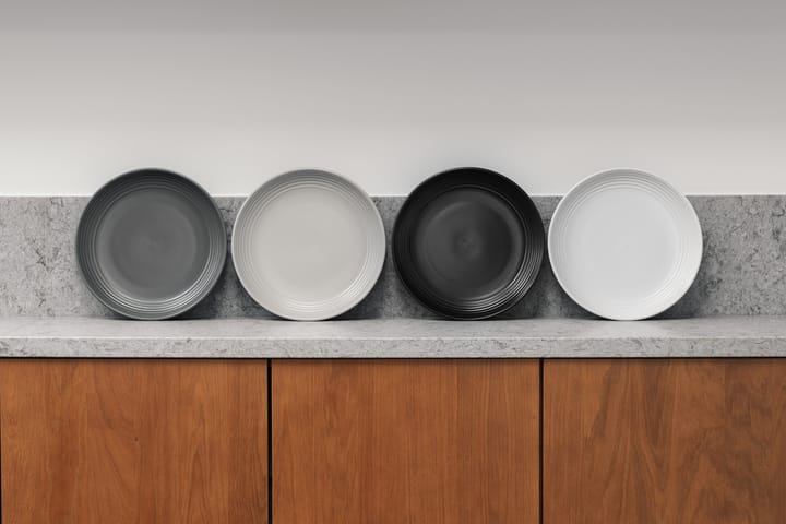 4 Platos Gastro Ø25 cm, Blanco, gris arena, antracito, negro Vargen & Thor
