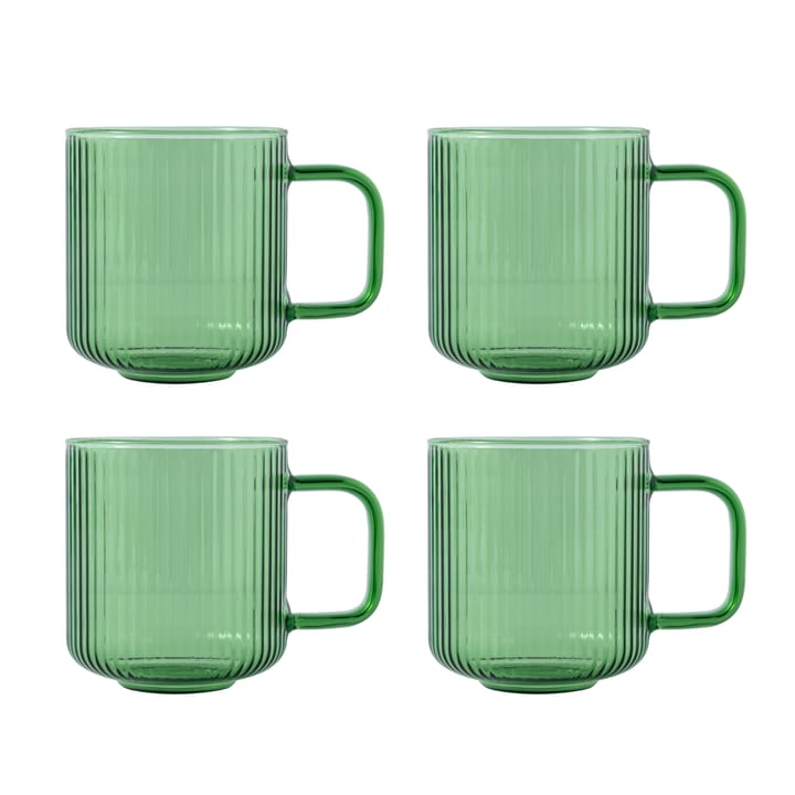 4 Tazas de café YKON 41 cl, Verde Vargen & Thor