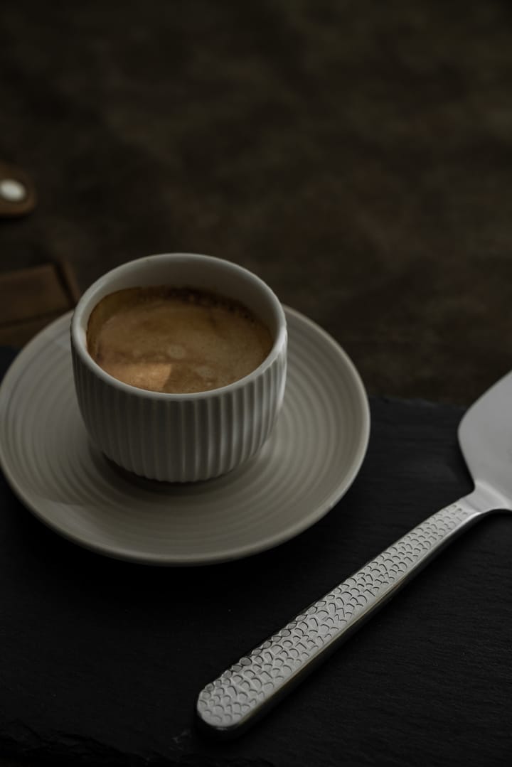 4 Tazas para café espresso con plato Duga - Blanco, gris arena, antracito, negro - Vargen & Thor