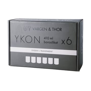6 Vasos YKON 41 cl - Evident transparent - Vargen & Thor
