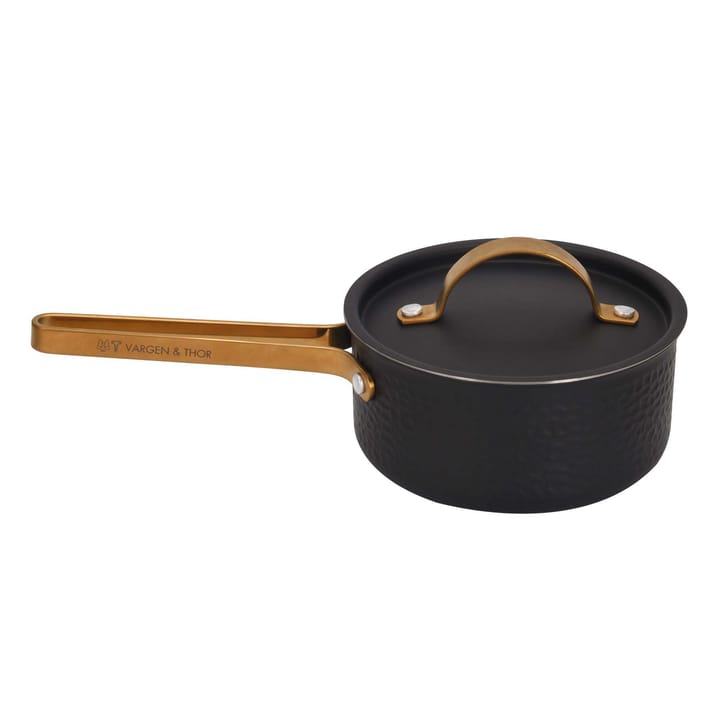 Cacerola con tapa Arvet hamrad negro, Viggo, 1 L Vargen & Thor