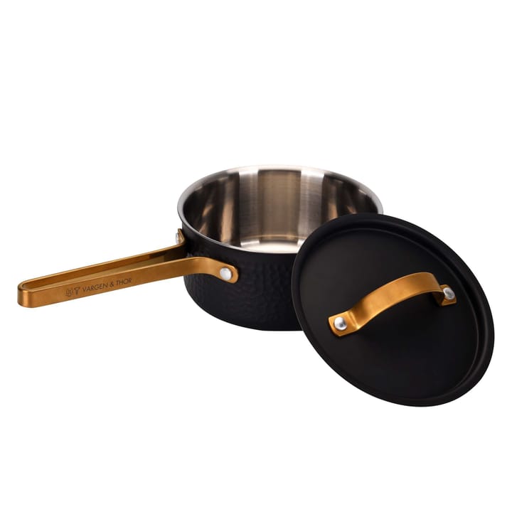 Cacerola con tapa Arvet hamrad negro, Viggo, 1 L Vargen & Thor