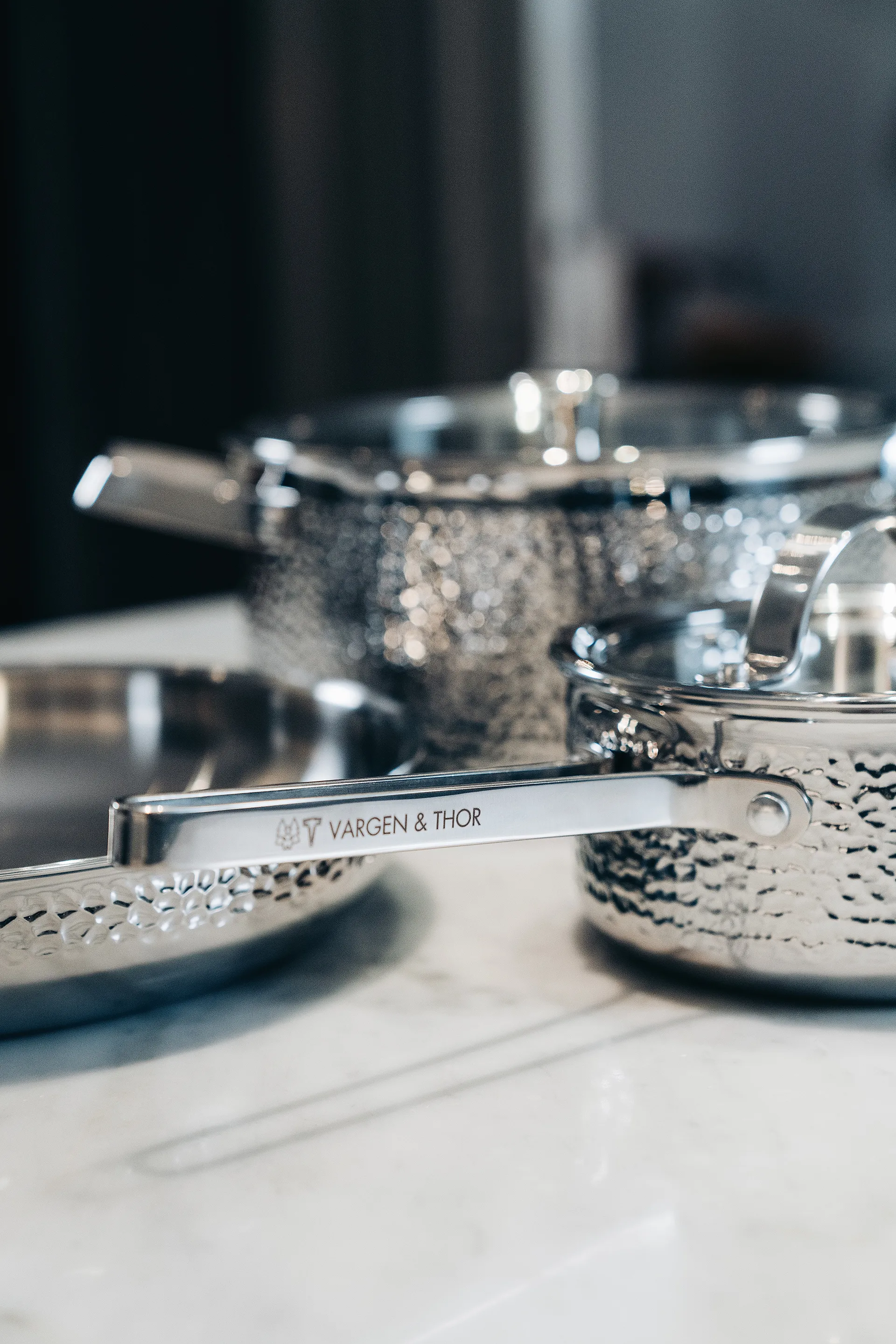 Cacerola con tapa Kroma hamrad cromado, Teddy, 1,6 L Vargen & Thor