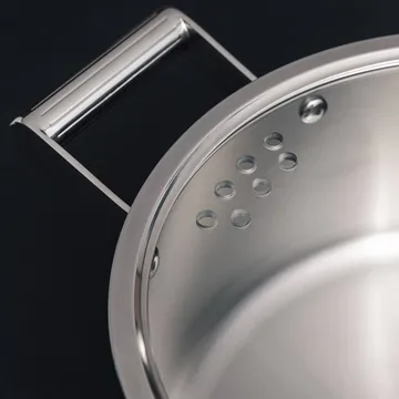 Cazuela Glima - Acero inoxidable, tapa de vidrio, 4 L - Vargen & Thor