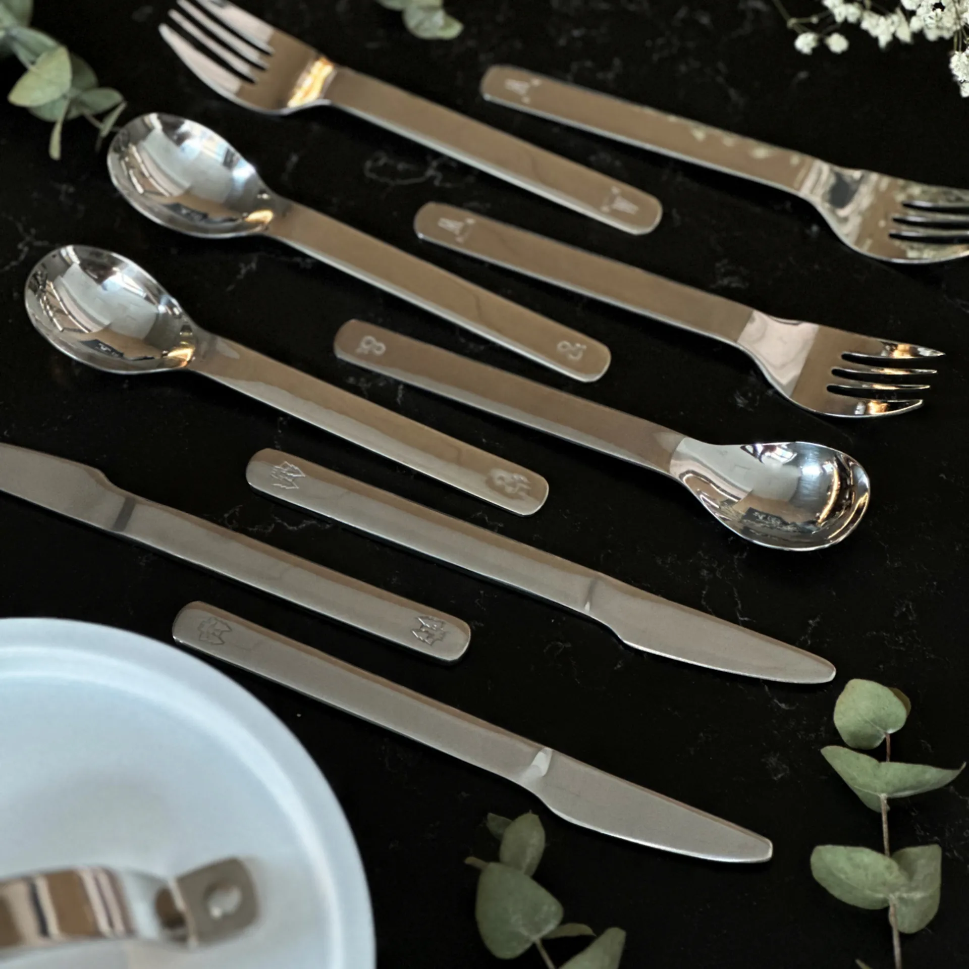 Cubertería infantil Lupo 9 piezas, Acero inoxidable Vargen & Thor