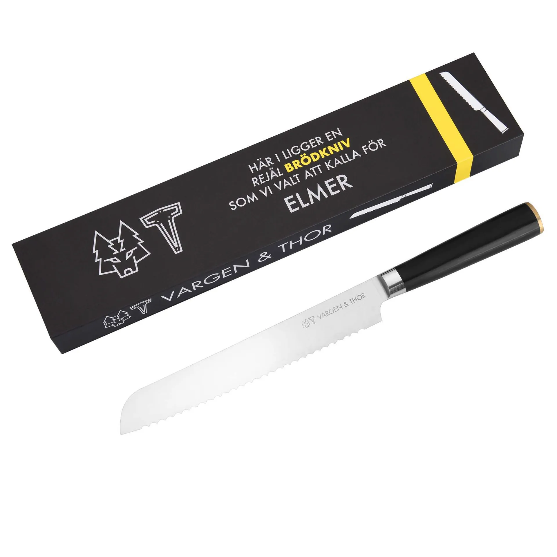 Cuchillo de pan Vargavinter 21 cm, Elmer Vargen & Thor