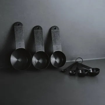 Juego de cucharas medidoras Frost - Negro, 7 piezas - Vargen & Thor