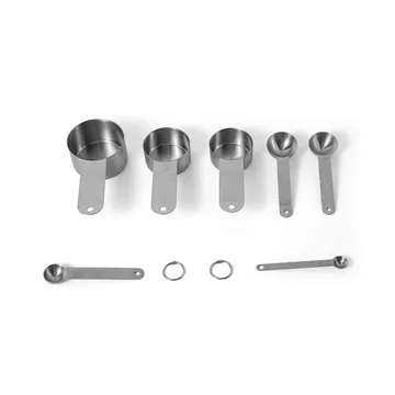 Juego de cucharas medidoras Frost - Plata, 7 piezas - Vargen & Thor