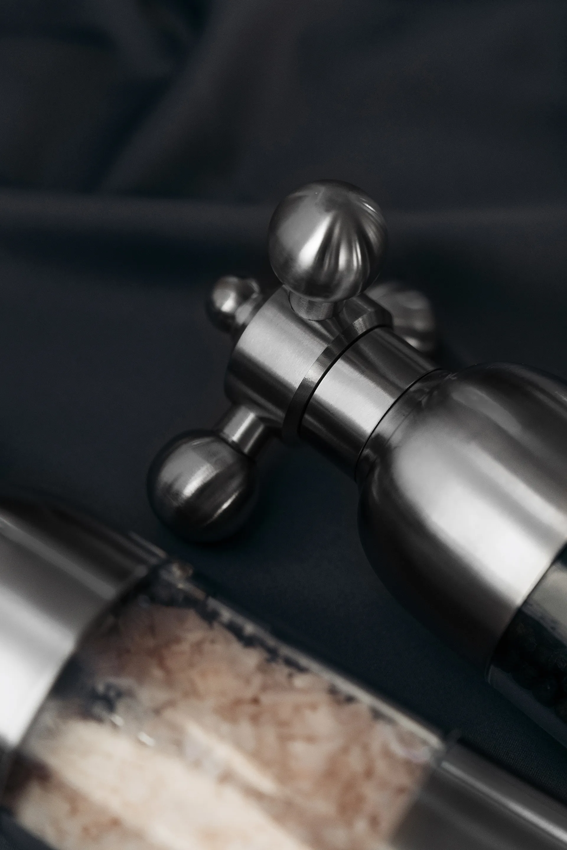 Molinillo de sal y pimienta Axia, acero cepillado Vargen & Thor