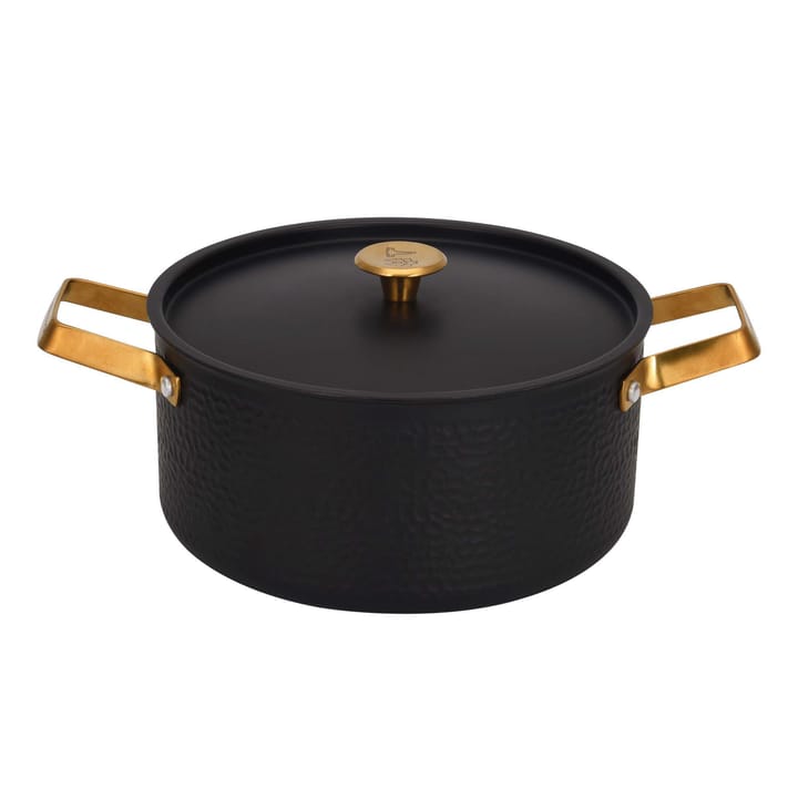 Olla con tapa Arvet hamrad negro - Mio, 4 L - Vargen & Thor