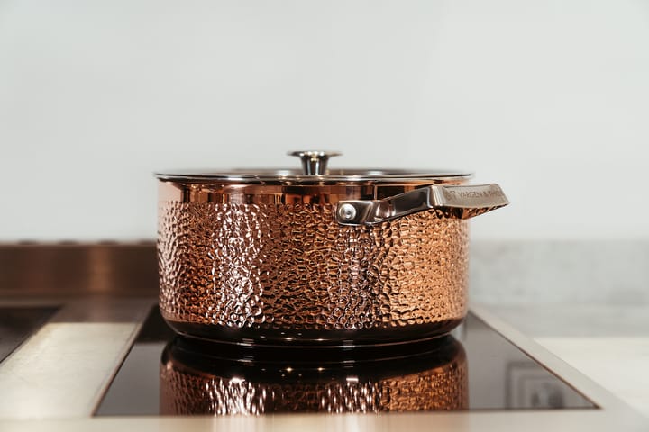 Olla con tapa Mjölner hamrad cobre, Miranda, 4 L Vargen & Thor