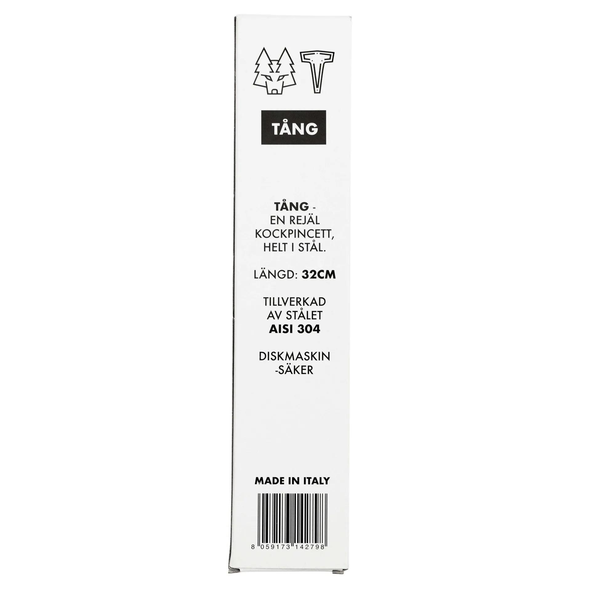 Pinza de cocina acero, 32 cm Vargen & Thor