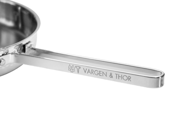 Sartén saltear Modelo M1 forjada Ø28 cm - Cromo con tapa - Vargen & Thor