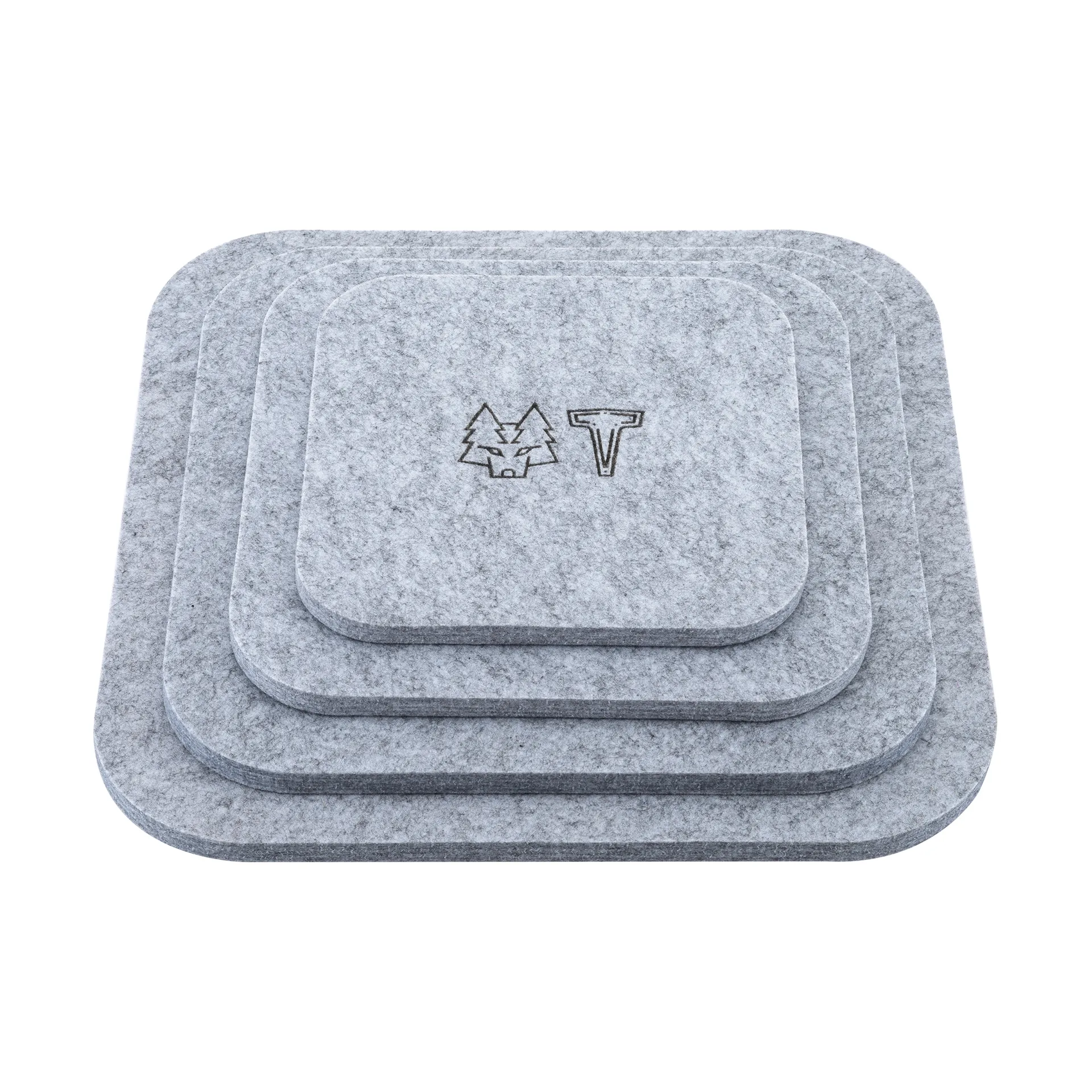 Set de 4 salvamanteles ULT, Gris ceniza Vargen & Thor