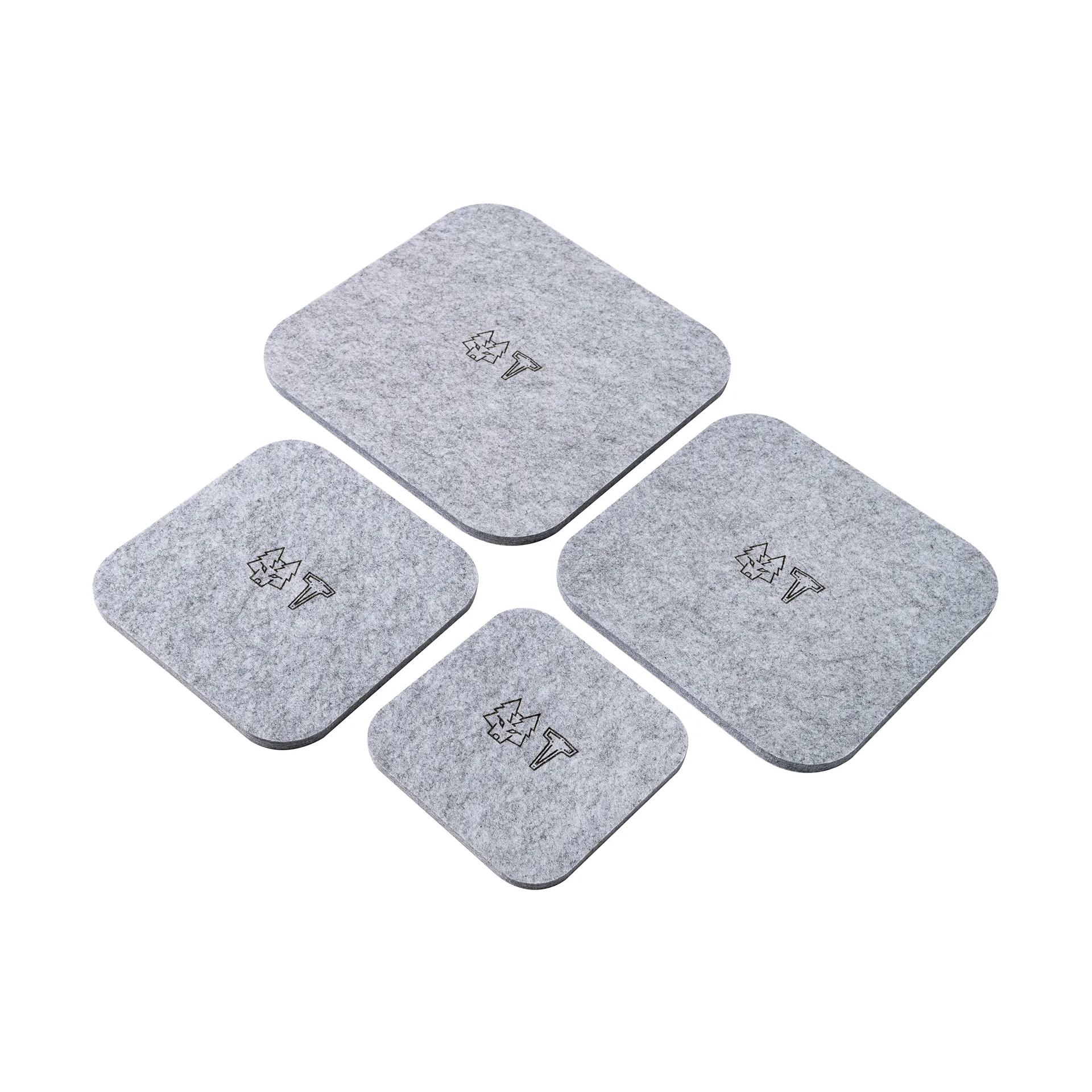 Set de 4 salvamanteles ULT, Gris ceniza Vargen & Thor