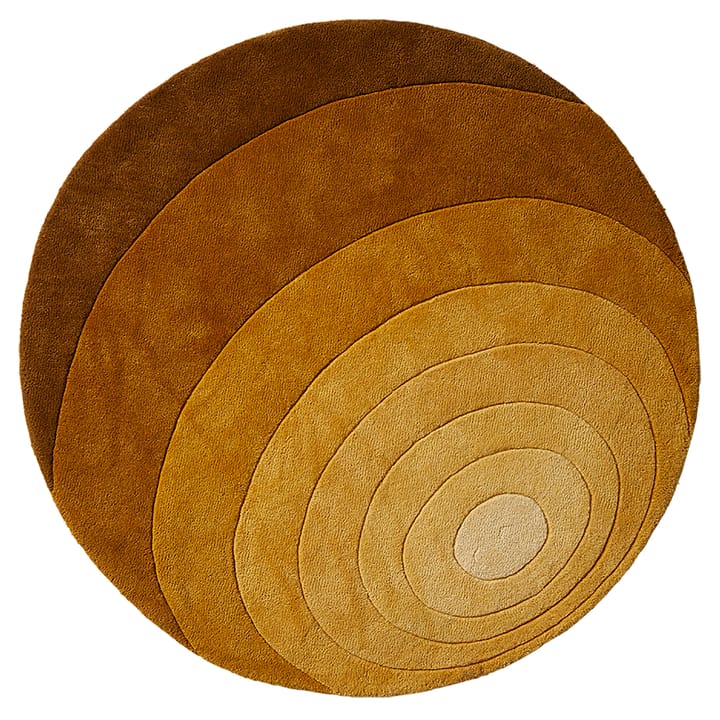 Alfombra Luna Ø120 cm - Dark yellow - Verpan