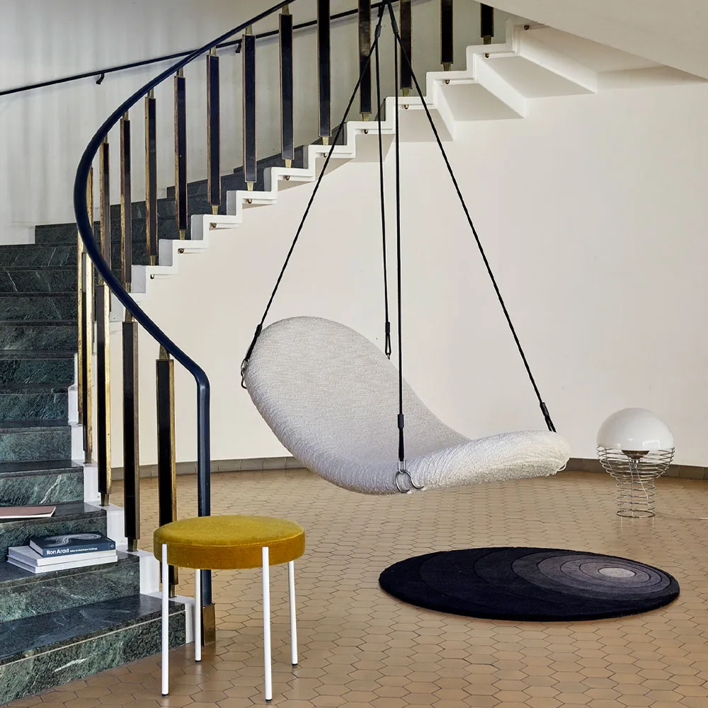 Alfombra redonda Luna, Dark sand, 120 cm Verpan