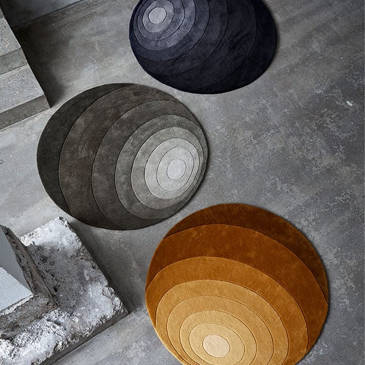 Alfombra redonda Luna, Dark sand, 120 cm Verpan