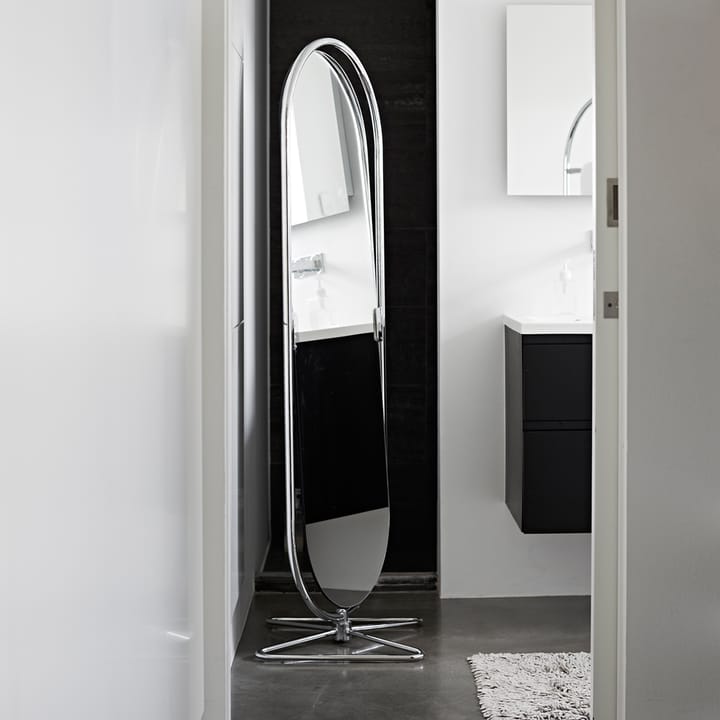 Espejo de suelo Panton System 123, Cromo Verpan