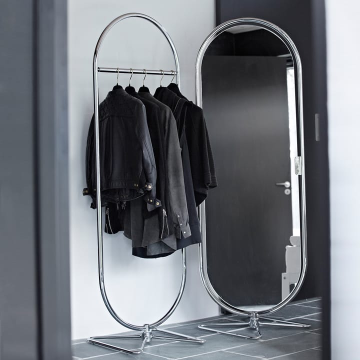 Espejo de suelo Panton System 123, Cromo Verpan