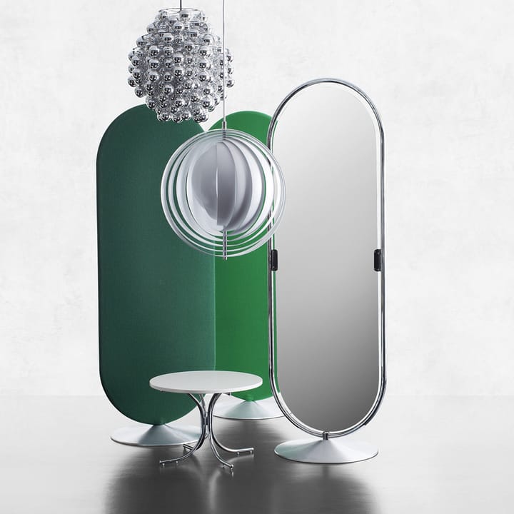 Espejo de suelo Panton System 123, Cromo Verpan
