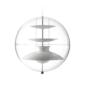 Lámpara colgante Panto - Blanco, large, acrílico transparente - Verpan