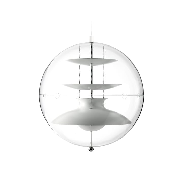 Lámpara colgante Panto - Blanco, small, acrílico transparente - Verpan