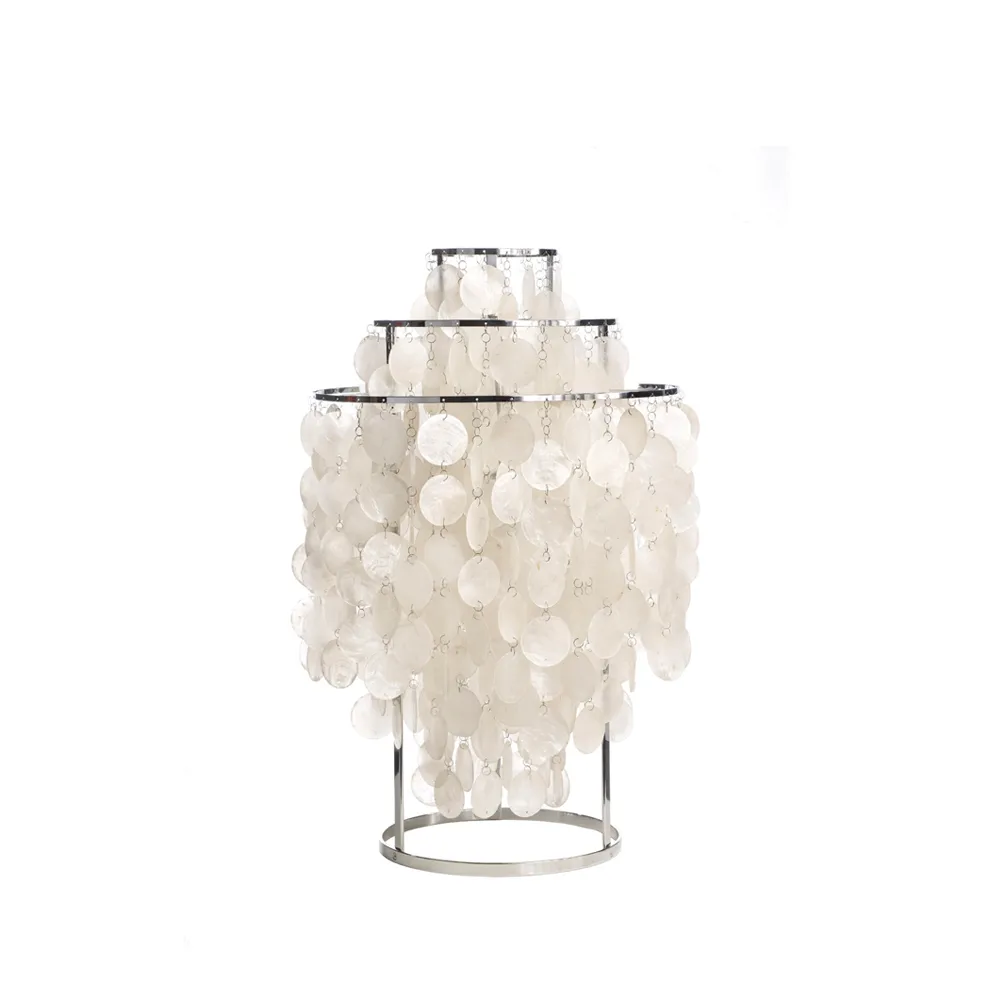 Lámpara de mesa Fun 1 TM, Nacarado, cromo Verpan