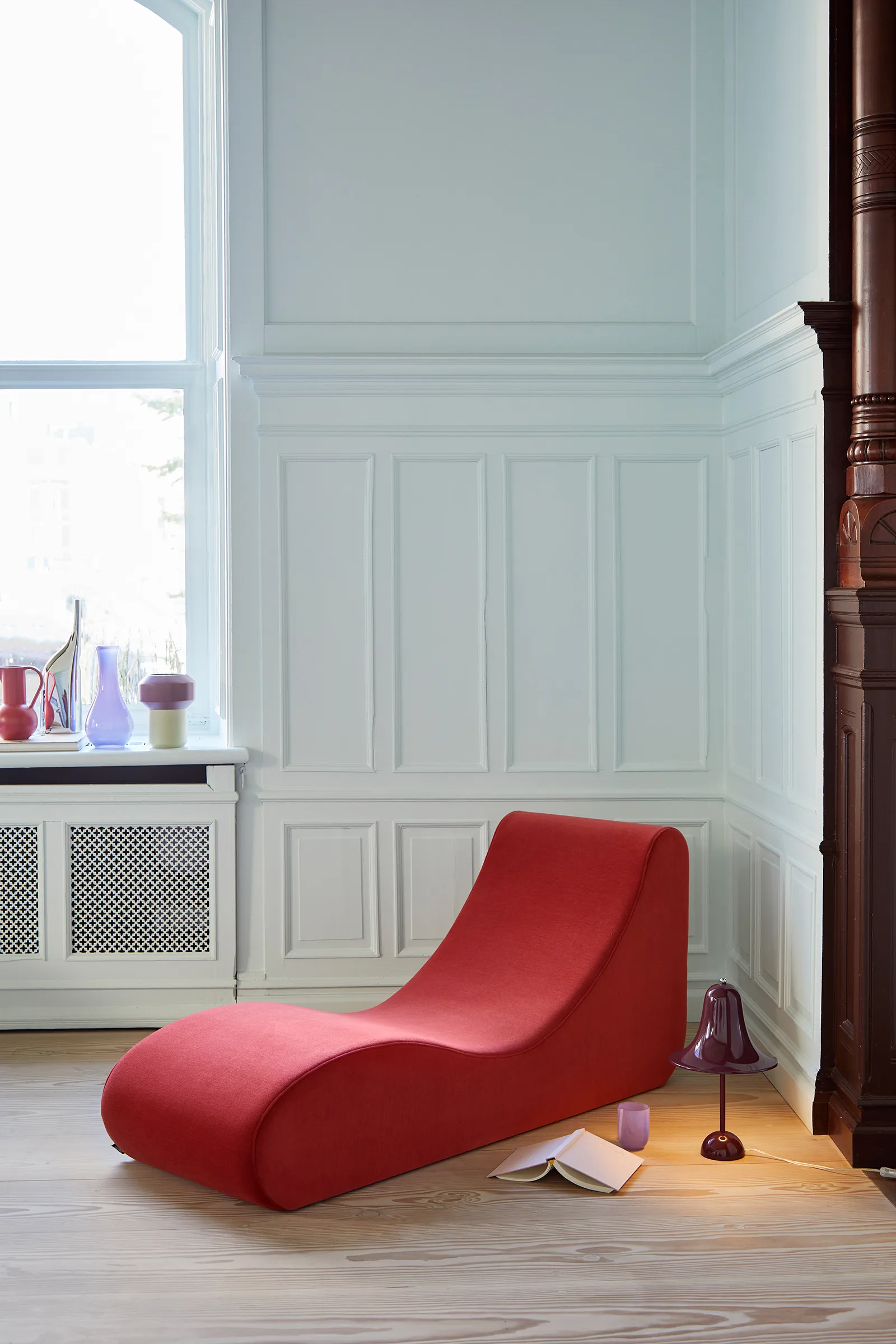 Lámpara de mesa Pantop Ø23 cm, Burgundy Verpan