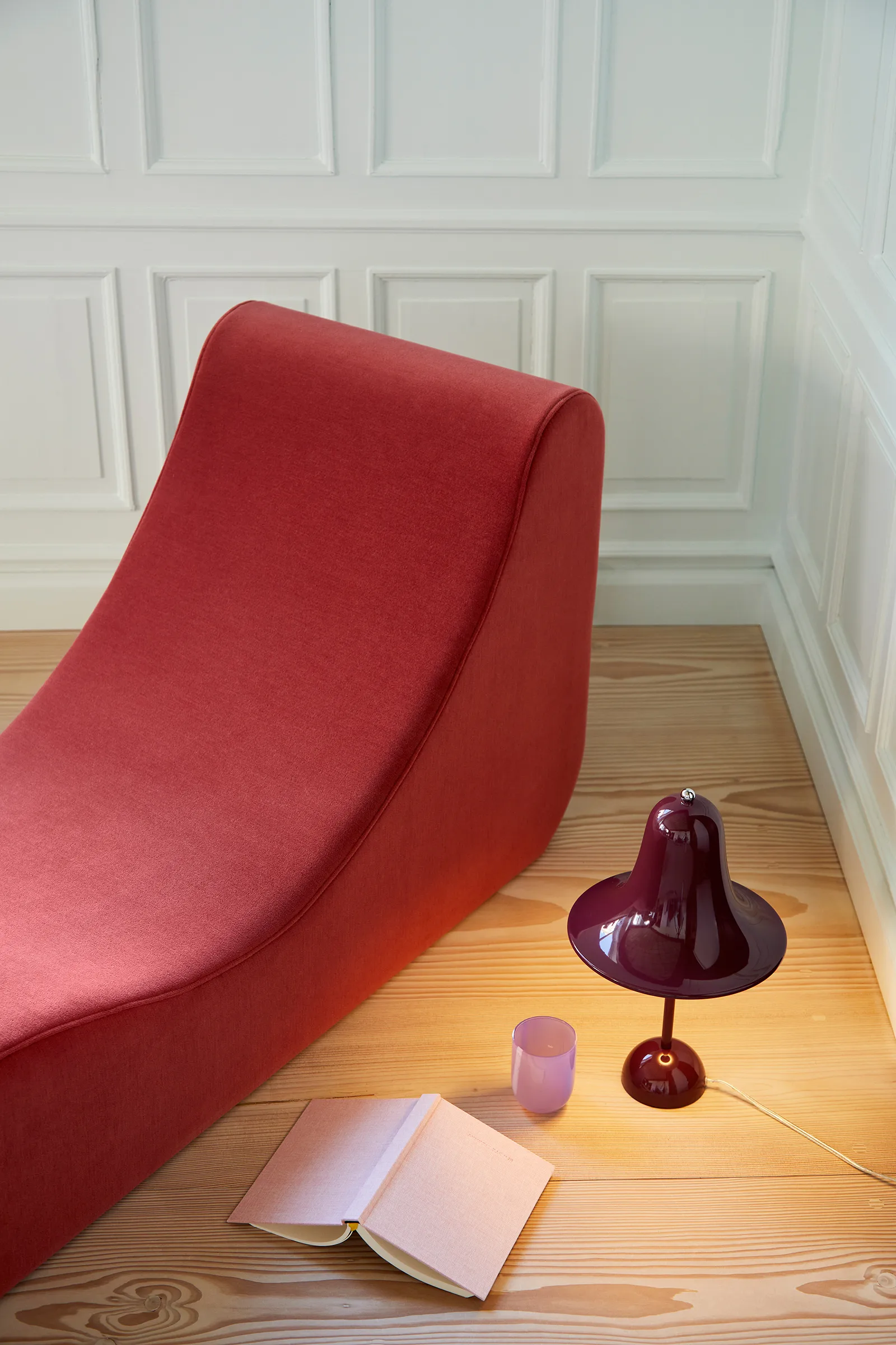 Lámpara de mesa Pantop Ø23 cm, Burgundy Verpan