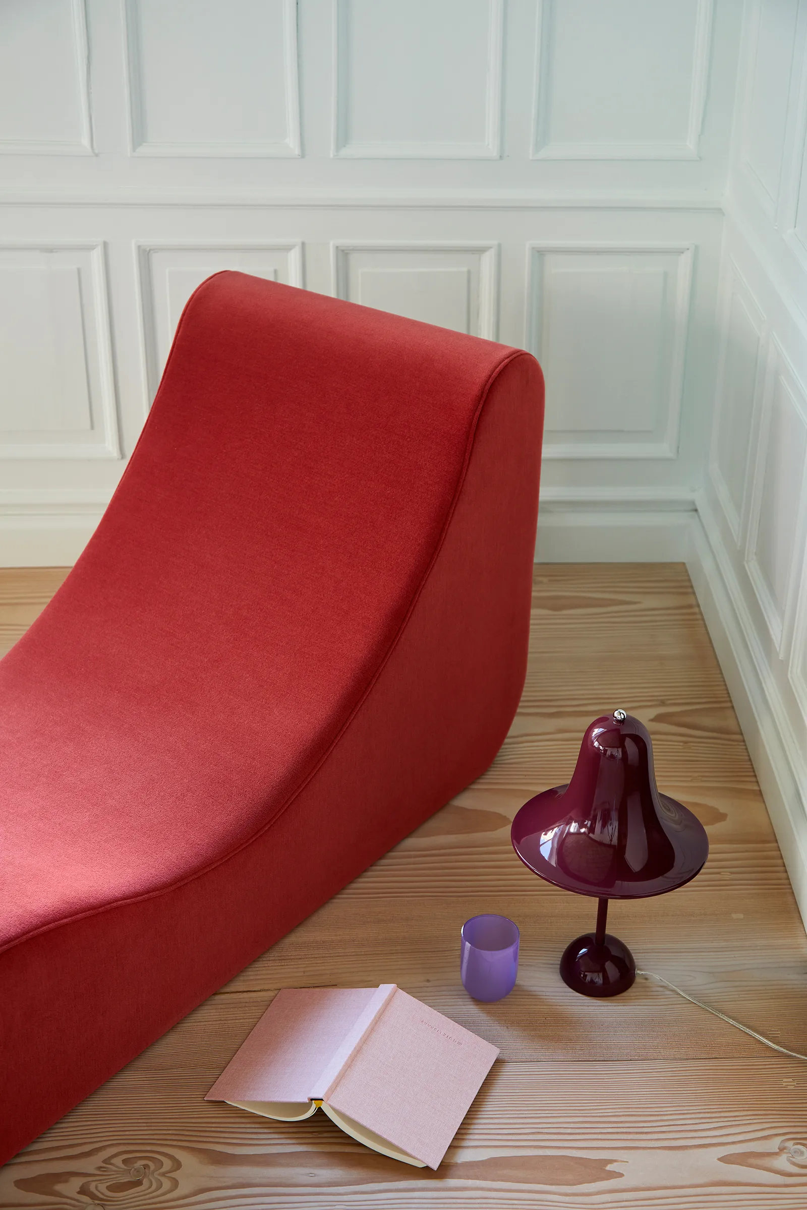 Lámpara de mesa Pantop Ø23 cm, Burgundy Verpan