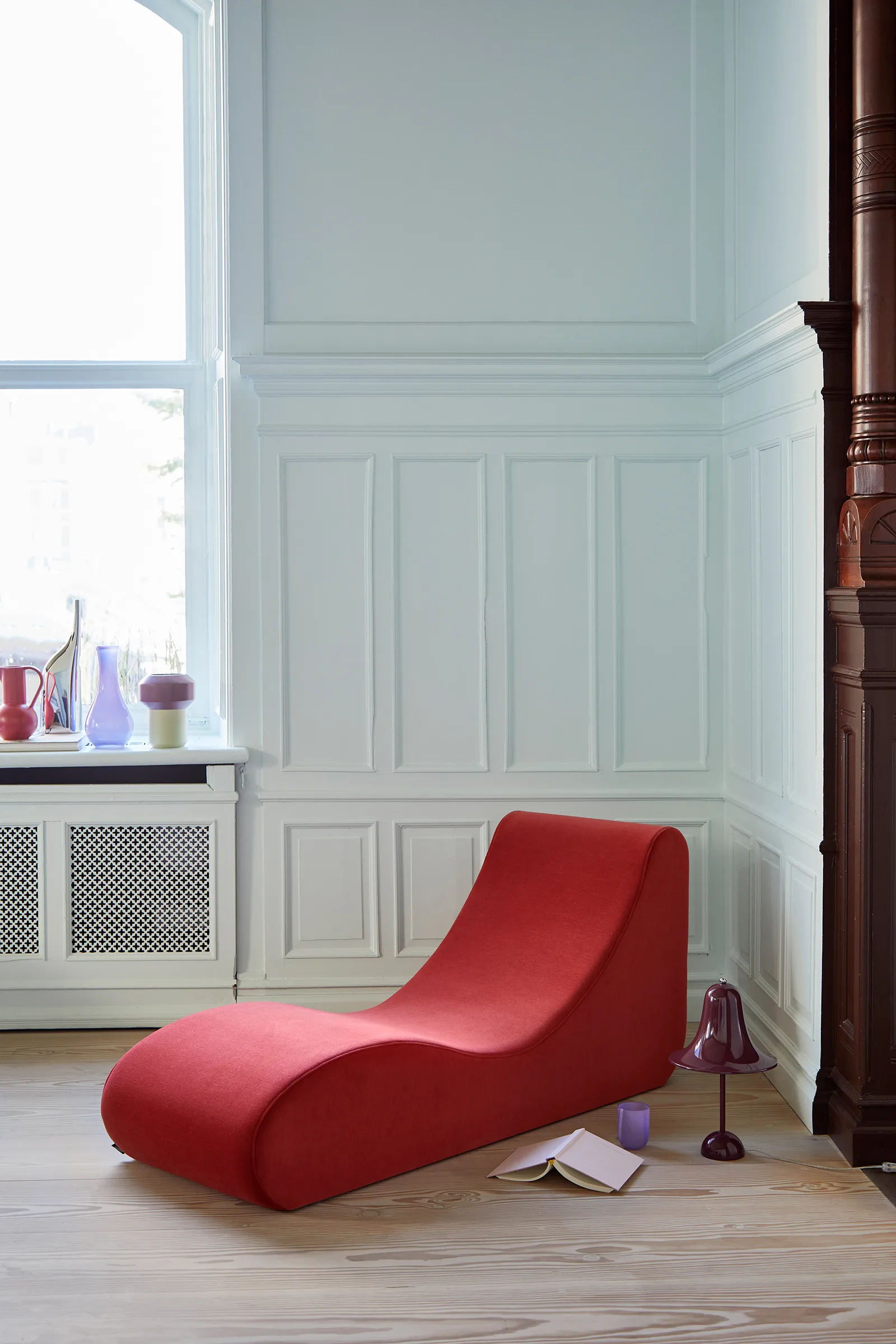 Lámpara de mesa Pantop Ø23 cm, Burgundy Verpan