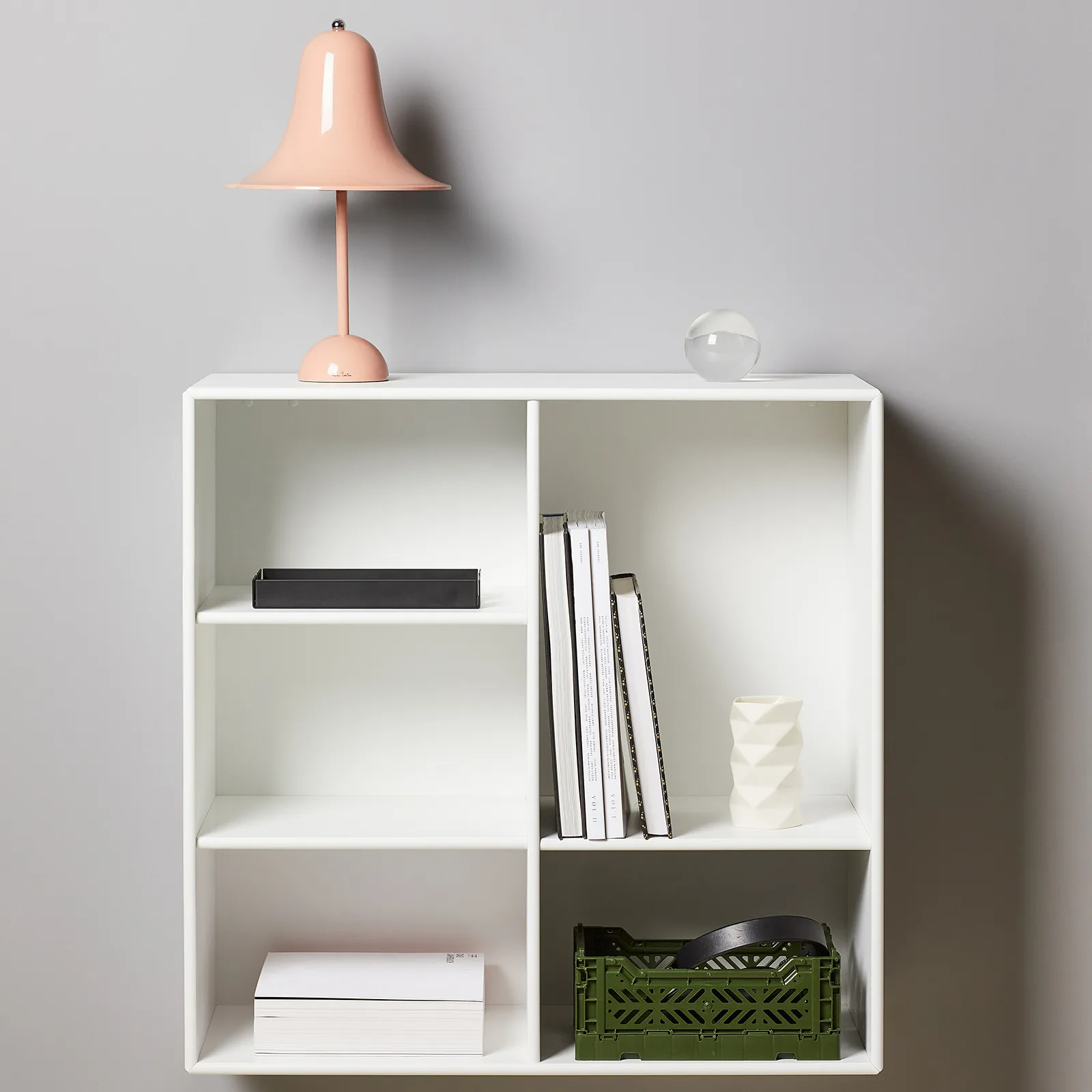 Lámpara de mesa Pantop Ø23 cm, Dusty rose Verpan