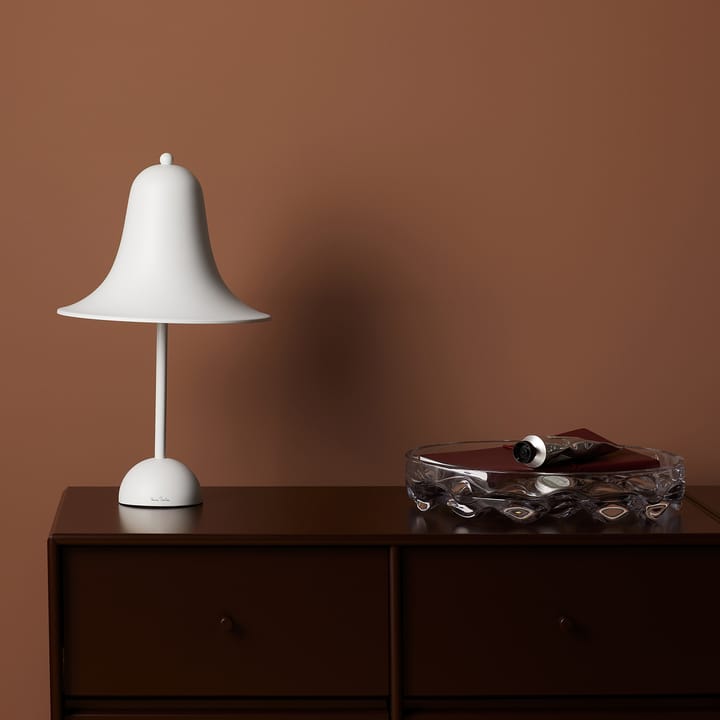 Lámpara de mesa Pantop Ø23 cm, Matt white Verpan