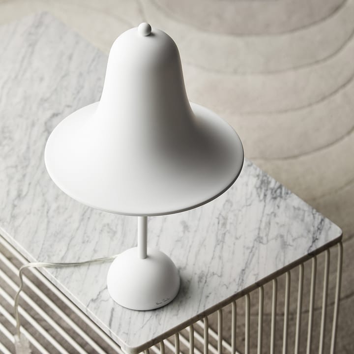 Lámpara de mesa Pantop Ø23 cm, Matt white Verpan