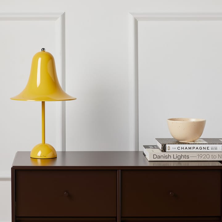 Lámpara de mesa Pantop Ø23 cm, Warm yellow Verpan